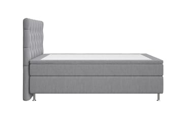 Kontinentalsäng Roma Lyx 140 Ljusgrå/Silver Ben - 140x200 cm - Möbler - Säng - Kontinentalsäng