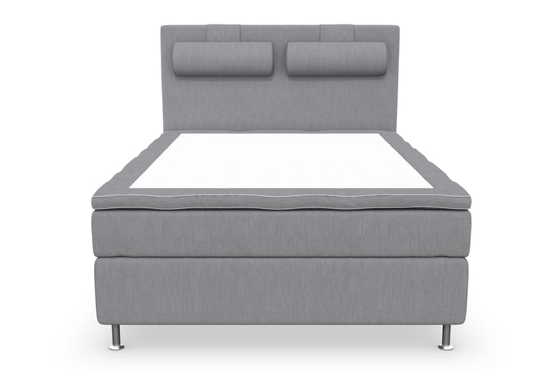 Kontinentalsäng Roma Lyx 140 Ljusgrå/Silver Ben - 140x200 cm - Möbler - Säng - Kontinentalsäng
