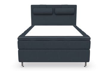 Kontinentalsäng Roma Lyx 140 Mörkblå/Silver Ben - 140x200 cm - Möbler - Säng - Kontinentalsäng