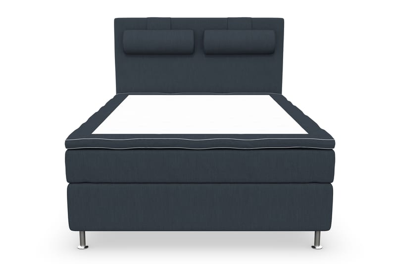 Kontinentalsäng Roma Lyx 140 Mörkblå/Silver Ben - 140x200 cm - Möbler - Säng - Kontinentalsäng