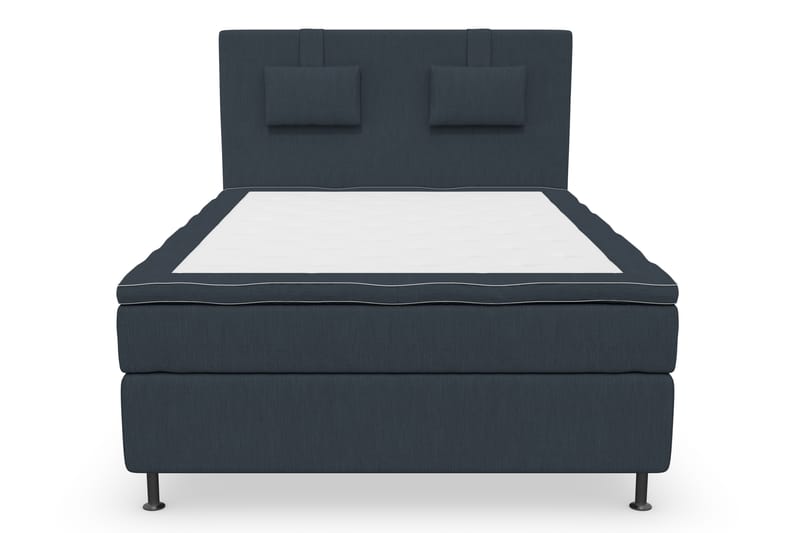 Kontinentalsäng Roma Lyx 140 Mörkblå/Silver Ben - 140x200 cm - Möbler - Säng - Kontinentalsäng