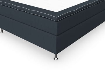 Kontinentalsäng Roma Lyx 140 Mörkblå/Silver Ben - 140x200 cm - Möbler - Säng - Kontinentalsäng