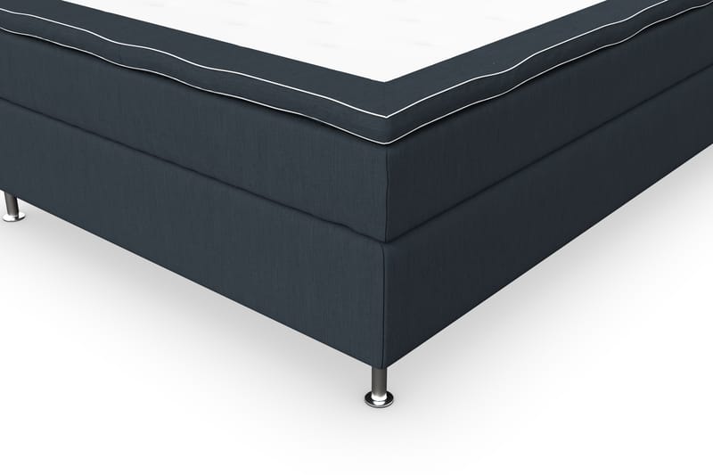Kontinentalsäng Roma Lyx 140 Mörkblå/Silver Ben - 140x200 cm - Möbler - Säng - Kontinentalsäng