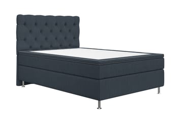 Kontinentalsäng Roma Lyx 140 Mörkblå/Silver Ben - 140x200 cm - Möbler - Säng - Kontinentalsäng