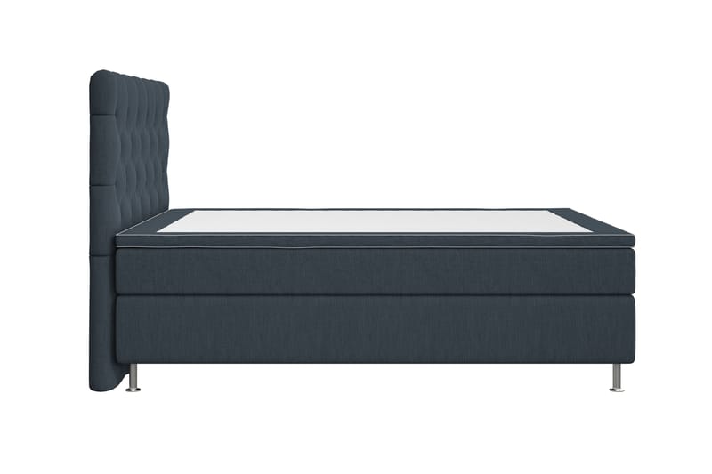 Kontinentalsäng Roma Lyx 140 Mörkblå/Silver Ben - 140x200 cm - Möbler - Säng - Kontinentalsäng