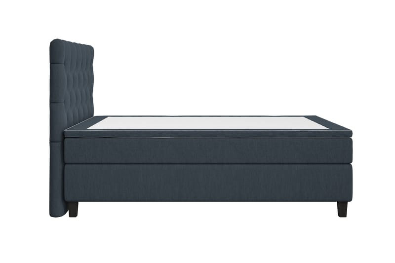 Kontinentalsäng Roma Lyx 140 Mörkblå/Svarta Ben - 140x200 cm - Möbler - Säng - Kontinentalsäng