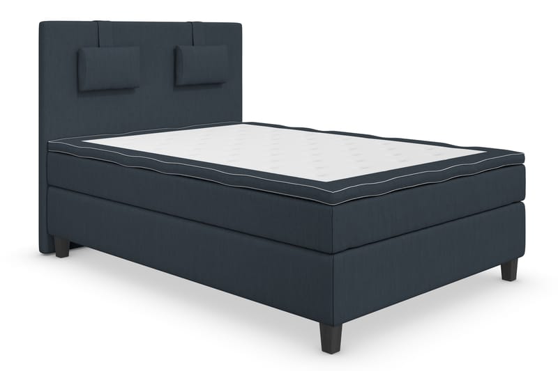 Kontinentalsäng Roma Lyx 140 Mörkblå/Svarta Ben - 140x200 cm - Möbler - Säng - Kontinentalsäng
