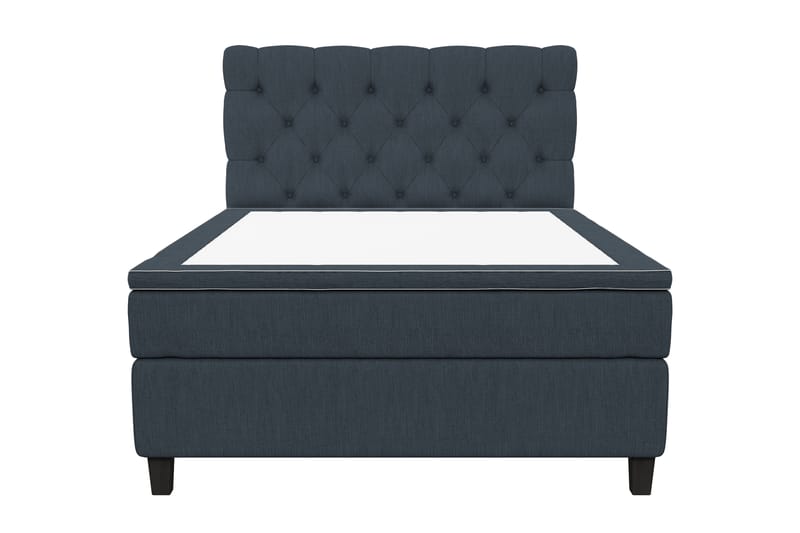 Kontinentalsäng Roma Lyx 140 Mörkblå/Svarta Ben - 140x200 cm - Möbler - Säng - Kontinentalsäng