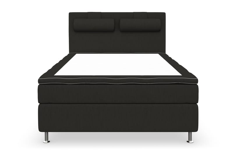 Kontinentalsäng Roma Lyx 140 Svart/Silver Ben - 140x200 cm - Möbler - Säng - Kontinentalsäng