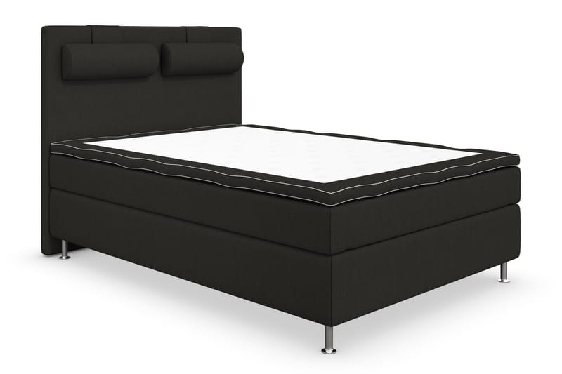 Kontinentalsäng Roma Lyx 140 Svart/Silver Ben - 140x200 cm - Möbler - Säng - Kontinentalsäng