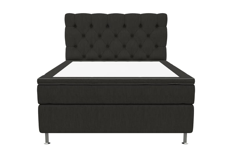 Kontinentalsäng Roma Lyx 140 Svart/Silver Ben - 140x200 cm - Möbler - Säng - Kontinentalsäng