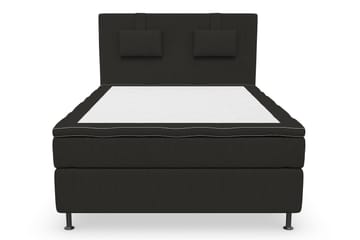 Kontinentalsäng Roma Lyx 140 Svart/Silver Ben - 140x200 cm - Möbler - Säng - Kontinentalsäng