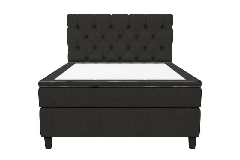 Kontinentalsäng Roma Lyx 140 Svart/Svarta Ben - 140x200 cm - Möbler - Säng - Kontinentalsäng
