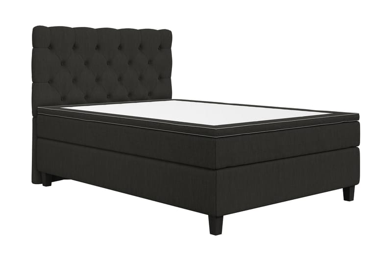 Kontinentalsäng Roma Lyx 140 Svart/Svarta Ben - 140x200 cm - Möbler - Säng - Kontinentalsäng