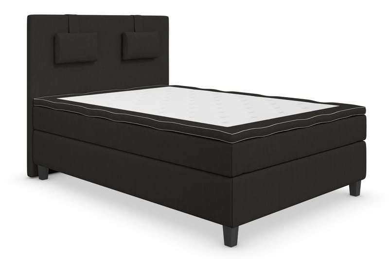 Kontinentalsäng Roma Lyx 140 Svart/Svarta Ben - 140x200 cm - Möbler - Säng - Kontinentalsäng