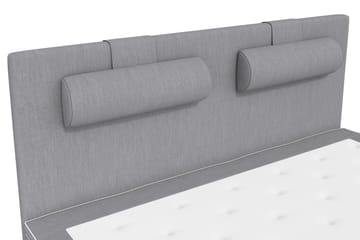 Kontinentalsäng Roma Lyx 160 Ljusgrå/Ekben - 160x200 cm - Möbler - Säng - Kontinentalsäng