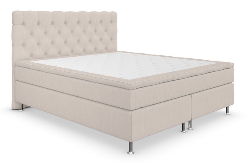 Kontinentalsäng Roma Lyx 180 Beige/Silver Ben - 180x200 cm - Möbler - Säng - Kontinentalsäng