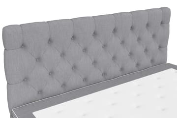 Kontinentalsäng Roma Lyx 180 Ljusgrå/Ekben - 180x200 cm - Möbler - Säng - Kontinentalsäng