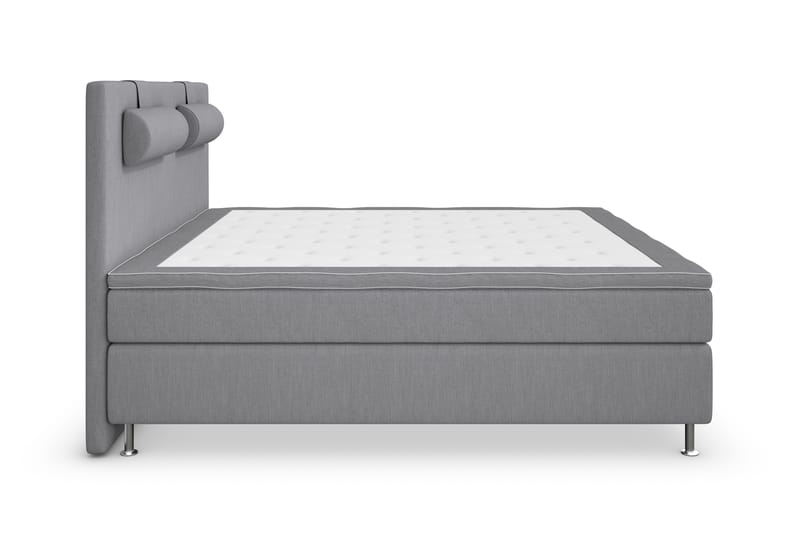 Kontinentalsäng Roma Lyx 180 Ljusgrå/Silver Ben - 180x200 cm - Möbler - Säng - Kontinentalsäng