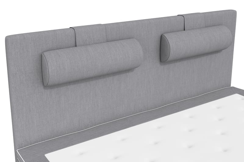 Kontinentalsäng Roma Lyx 180 Ljusgrå/Silver Ben - 180x200 cm - Möbler - Säng - Kontinentalsäng