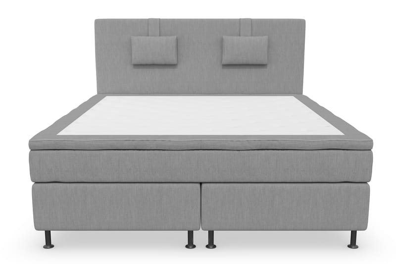 Kontinentalsäng Roma Lyx 180 Ljusgrå/Silver Ben - 180x200 cm - Möbler - Säng - Kontinentalsäng