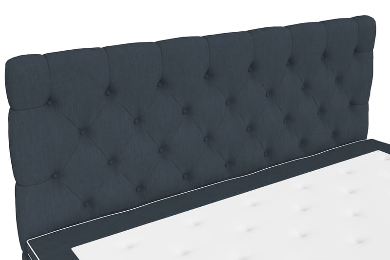 Kontinentalsäng Roma Lyx 180 Mörkblå/Ekben - 180x200 cm - Möbler - Säng - Kontinentalsäng