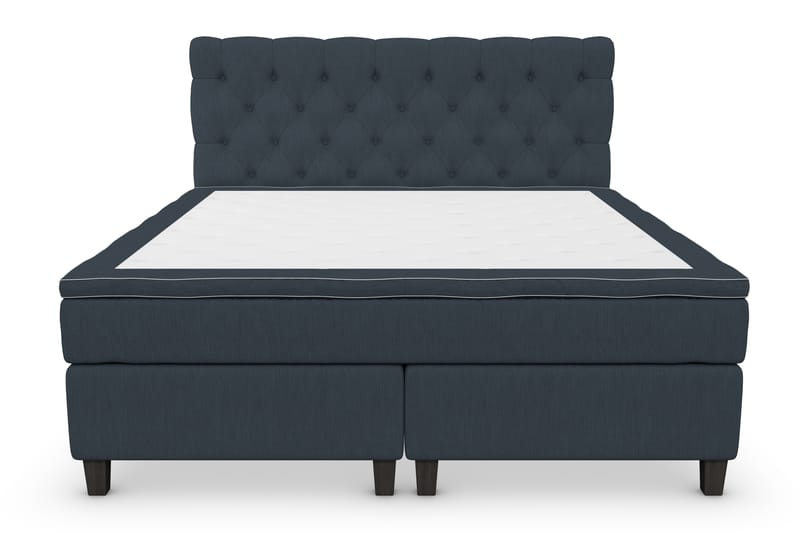 Kontinentalsäng Roma Lyx 180 Mörkblå/Svarta Ben - 180x200 cm - Möbler - Säng - Kontinentalsäng