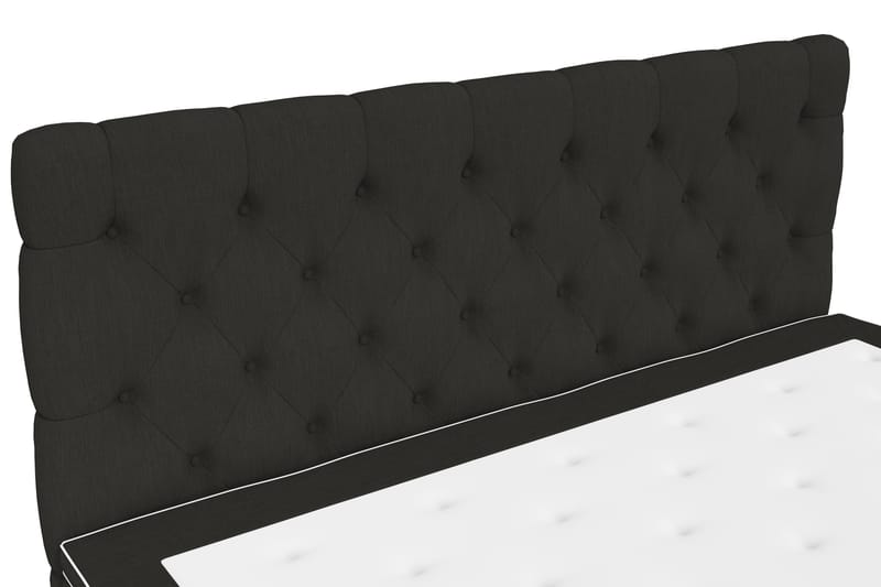 Kontinentalsäng Roma Lyx 180 Svart/Ekben - 180x200 cm - Möbler - Säng - Kontinentalsäng