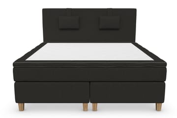 Kontinentalsäng Roma Lyx 180 Svart/Ekben - 180x200 cm - Möbler - Säng - Kontinentalsäng