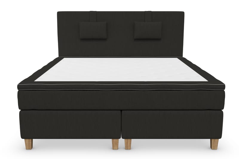 Kontinentalsäng Roma Lyx 180 Svart/Ekben - 180x200 cm - Möbler - Säng - Kontinentalsäng
