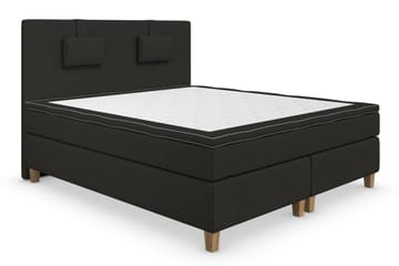 Kontinentalsäng Roma Lyx 180 Svart/Ekben - 180x200 cm - Möbler - Säng - Kontinentalsäng