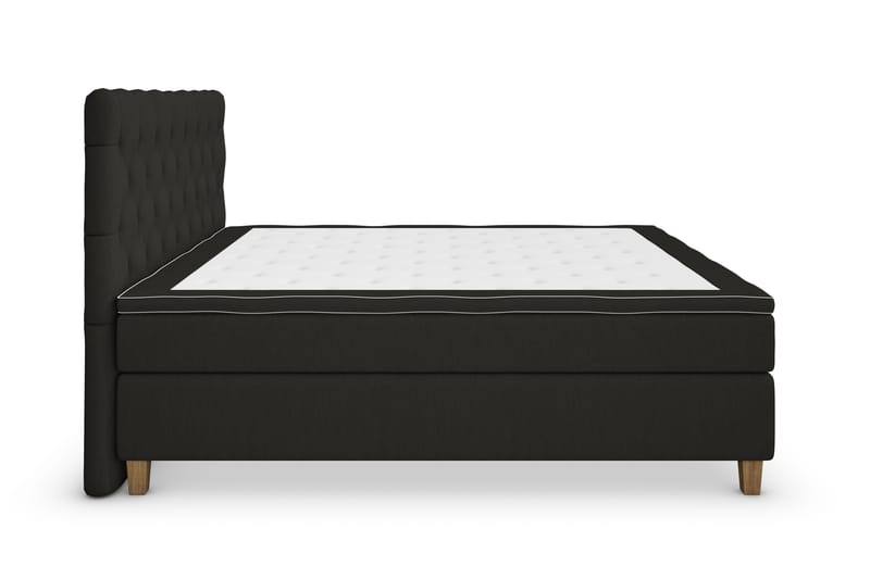 Kontinentalsäng Roma Lyx 180 Svart/Ekben - 180x200 cm - Möbler - Säng - Kontinentalsäng