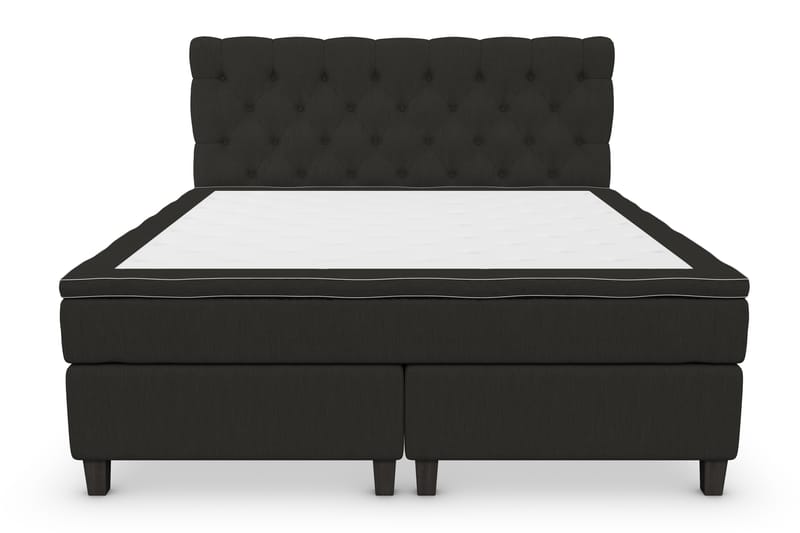 Kontinentalsäng Roma Lyx 180 Svart/Svarta Ben - 180x200 cm - Möbler - Säng - Kontinentalsäng