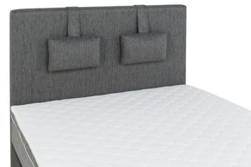 Kontinentalsäng Romance Lyx 120x200 Konstläder/Tyg - Svart|Ljusgrå - Möbler - Säng - Kontinentalsäng