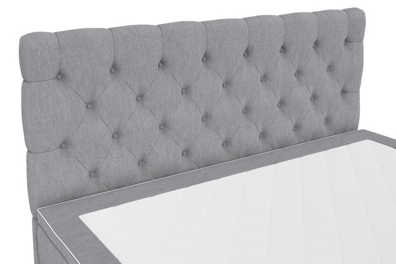 Kontinentalsäng Romance Lyx 160x200 - Ljusgrå - Möbler - Säng - Kontinentalsäng