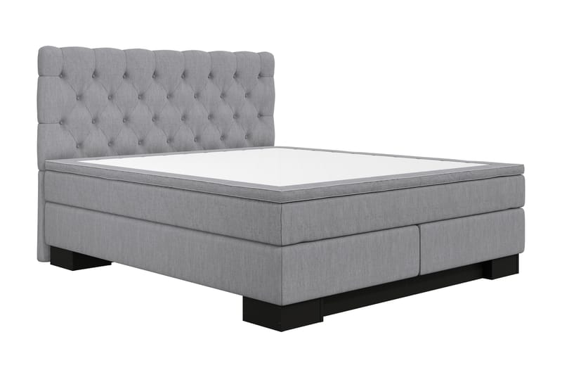 Kontinentalsäng Romance Lyx 160x210 - Ljusgrå - Möbler - Säng - Kontinentalsäng