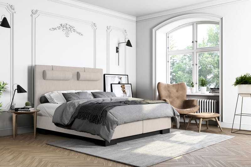 Kontinentalsäng Romance Lyx 180x200 Beige - Beige - Möbler - Säng - Kontinentalsäng