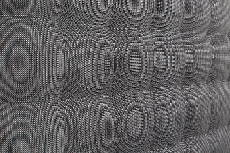 Kontinentalsäng Romance Lyx 180x200 Konstläder/Tyg - Svart|Ljusgrå - Möbler - Säng - Kontinentalsäng