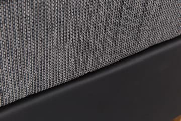 Kontinentalsäng Romance Lyx 180x200 Konstläder/Tyg - Svart|Ljusgrå - Möbler - Säng - Kontinentalsäng