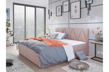 Kontinentalsäng Selmes 180x200 cm med Sänggavel - Rosa - Möbler - Säng - Kontinentalsäng