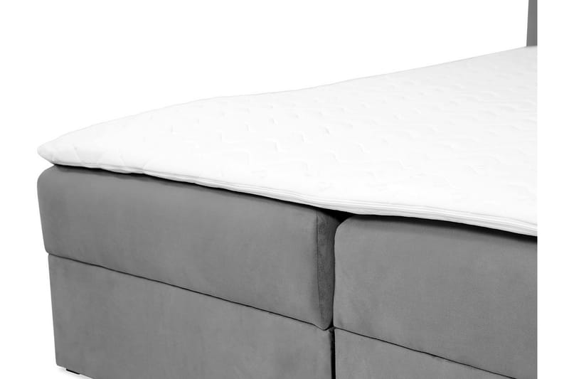 Kontinentalsäng Skudderup 160x200 cm + Bäddmadrass - Beige - Möbler - Säng - Kontinentalsäng