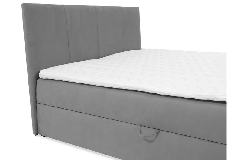 Kontinentalsäng Skudderup 160x200 cm + Bäddmadrass - Beige - Möbler - Säng - Kontinentalsäng