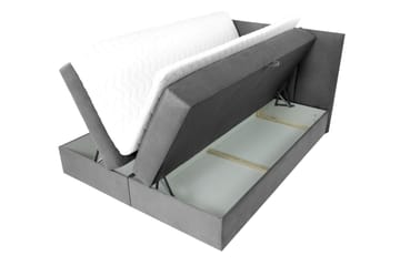 Kontinentalsäng Skudderup 180x200 cm + Bäddmadrass - Svart - Möbler - Säng - Kontinentalsäng