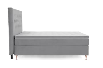 Kontinentalsäng Torsö 160x200 Sammet - Ljusgrå - Möbler - Säng - Kontinentalsäng