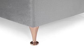 Kontinentalsäng Torsö 160x200 Sammet - Ljusgrå - Möbler - Säng - Kontinentalsäng