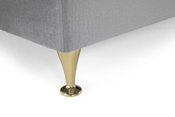 Kontinentalsäng Torsö 160x200 Sammet - Ljusgrå - Möbler - Säng - Kontinentalsäng
