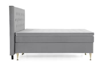 Kontinentalsäng Torsö 160x200 Sammet - Ljusgrå - Möbler - Säng - Kontinentalsäng