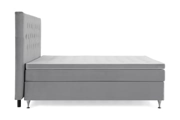 Kontinentalsäng Torsö 160x200 Sammet - Ljusgrå - Möbler - Säng - Kontinentalsäng