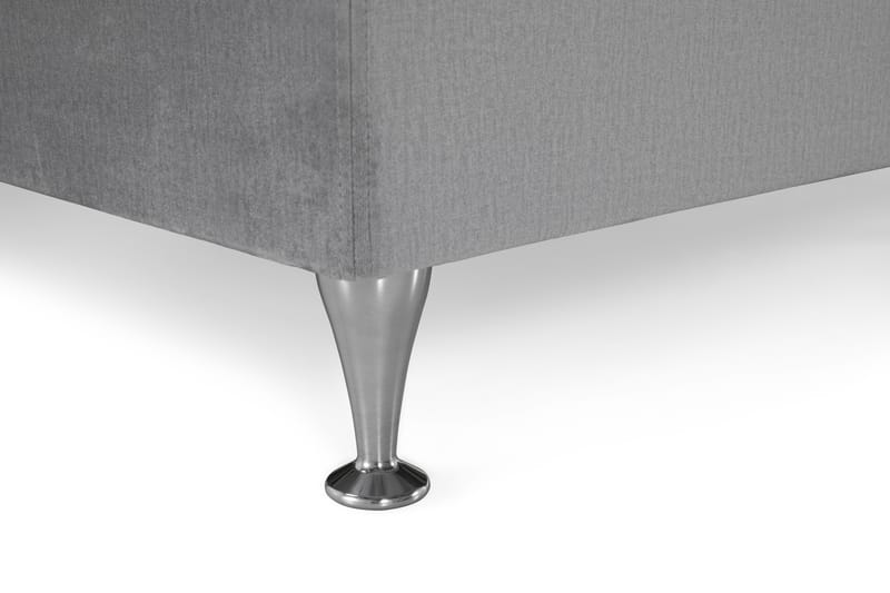 Kontinentalsäng Torsö 160x200 Sammet - Ljusgrå - Möbler - Säng - Kontinentalsäng