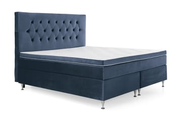 Kontinentalsäng Torsö 160x200 Sammet - Mörkblå - Möbler - Säng - Kontinentalsäng